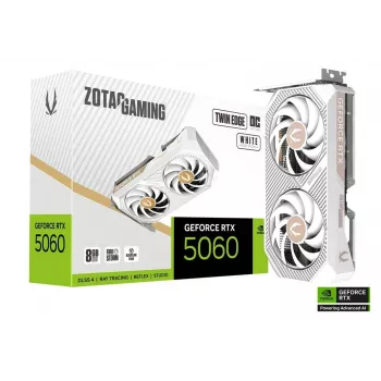 Videokaart Zotac GAMING GeForce RTX 5060 Twin Edge OC White Edition 8GB GDDR7