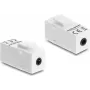 DELOCK Keystone-moodul, stereopesa emane 3,5 mm 4-kontaktiline stereopesa emane 3,5 mm 4-kontaktiline valge