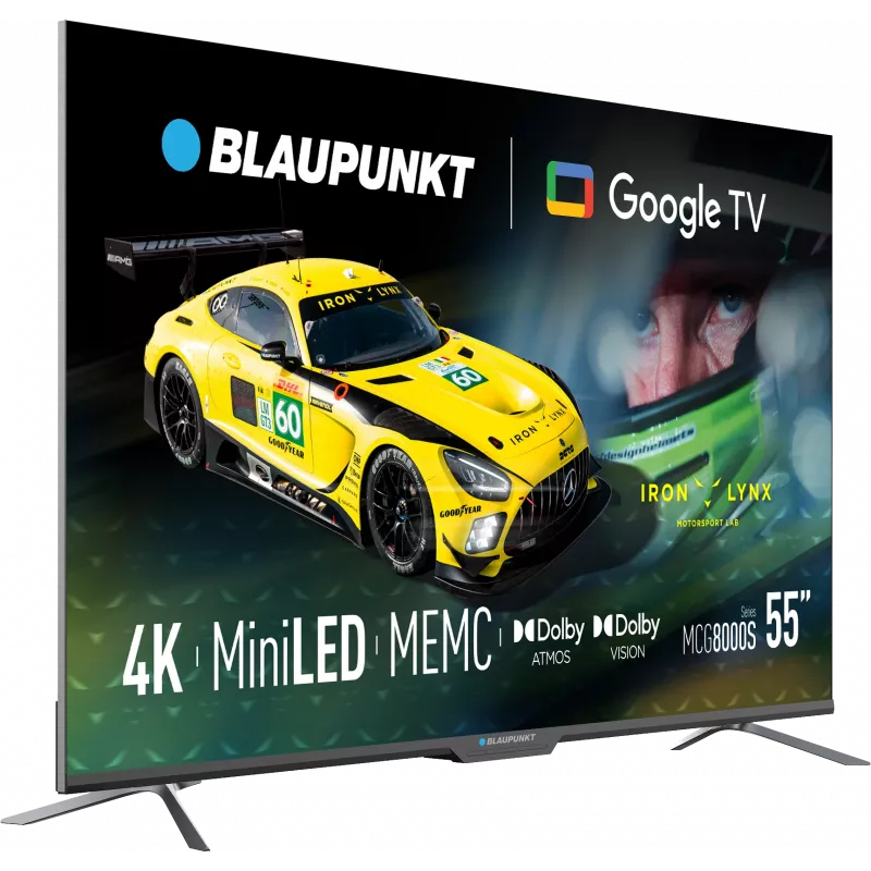 Blaupunkt Mini LED TV | 55MCG8000S | 55 | Smart TV | Google TV | Must