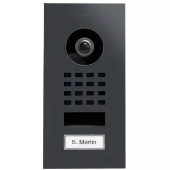 Alaseinal paigaldatav IP-videouksejaam DoorBird D1101V — RAL 7016 viimistlus