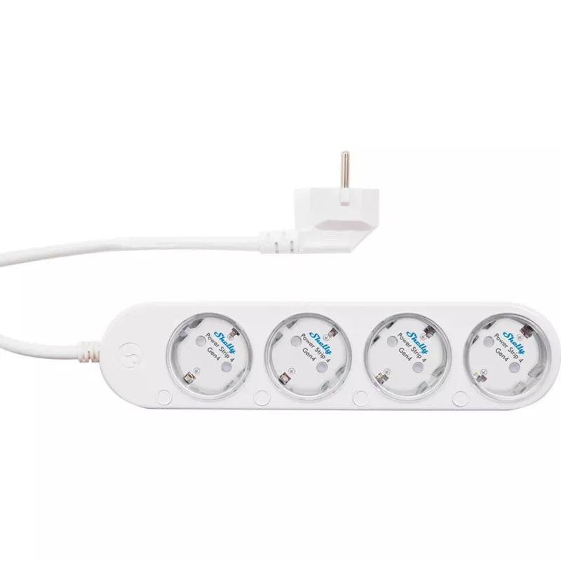 Nutikas 12A Shelly Power Strip 4 Gen4 Zigbee/Matter toiteplokk