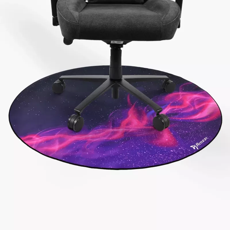 Põrandakaitsepadi Arozzi Zona Round Floor Pad — lilla Galaxy (ümmargune kaitsematt toolidele ja mööblile)