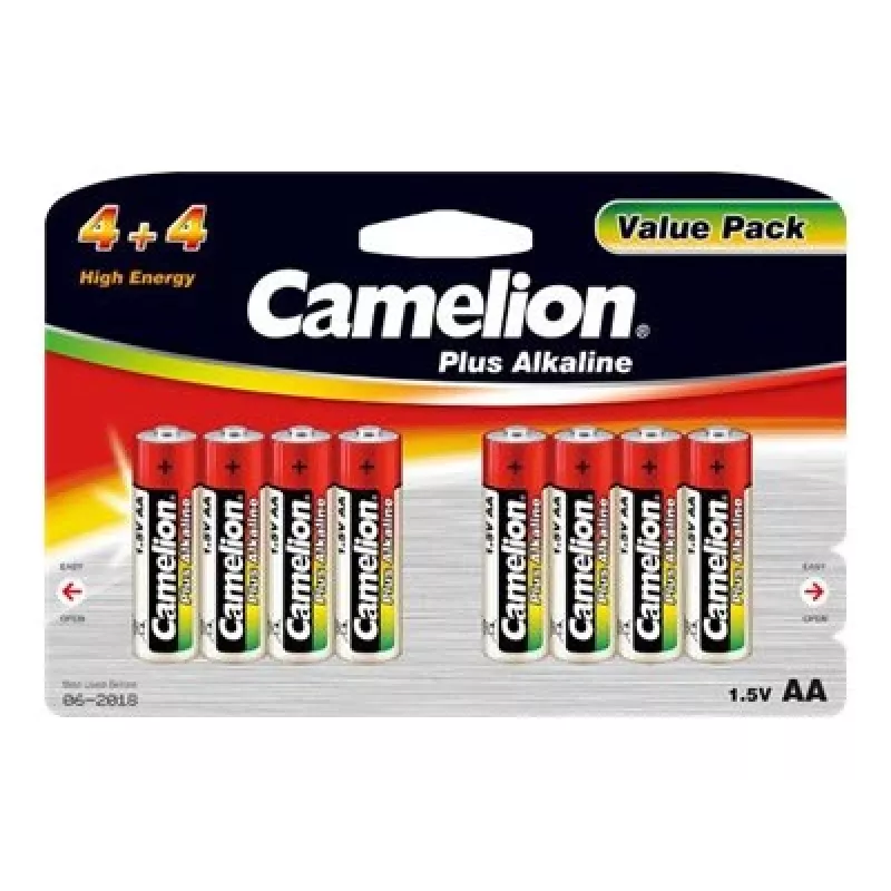 Aluselised patareid CAMELION AA LR6 Plus — 8 tk, AA (LR6)