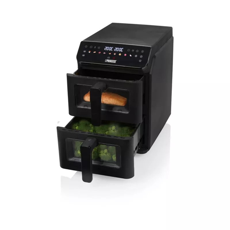Princess Double Stack Airfryer | 182490 | Võimsus 3000 W | Mahutavus 11,2 L | Must