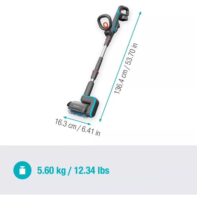 akutoimeline mitmepuhastusvahend AquaBrush Universal 18V P4A, kõva põranda puhastaja Hall/türkiis, Li-Ion aku 2,5Ah P4A, POWER FOR ALL ALLIANCE