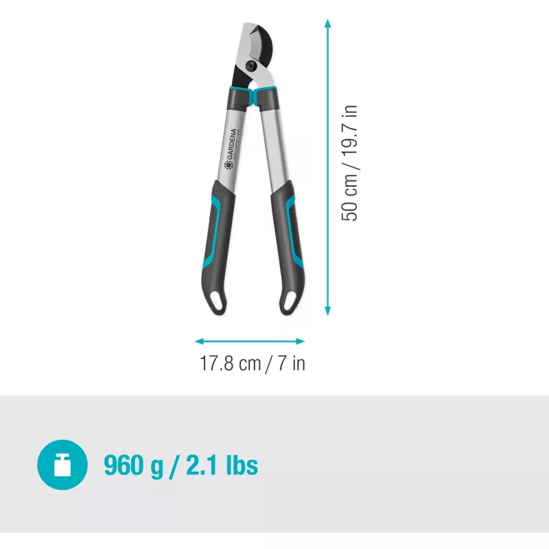 Gardena oksakäärid EasyCut S hall/türkiissinine 50 cm (12030-88)