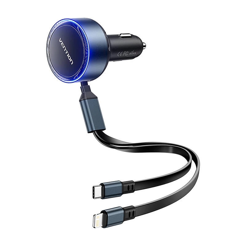 Vention FFOB0 30W autolaadija koos USB-C–Lightning kaabliga, 30 W