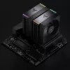 Protsessori jahuti Jonsbo HX6280 PWM RGB 130 mm, must