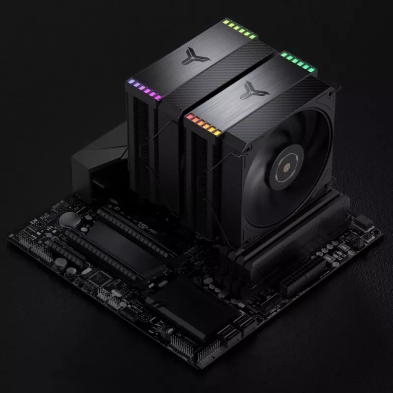 Protsessori jahuti Jonsbo HX6280 PWM RGB 130 mm, must