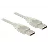 USB-kaabel DeLOCK 83889 USB 2.0 2 m Läbipaistev