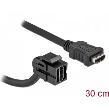 HDMI emane pistik kaabliga must DeLOCK 86853