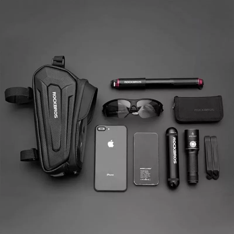 Rockbros B68 Jalgrattaraami kott Telefonitasku 1,7 l Must