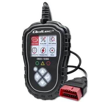 OBDII diagnostikatester QOLTEC ProLine 50685 — sõiduki OBD-II skanner 8V/25V süsteemidele