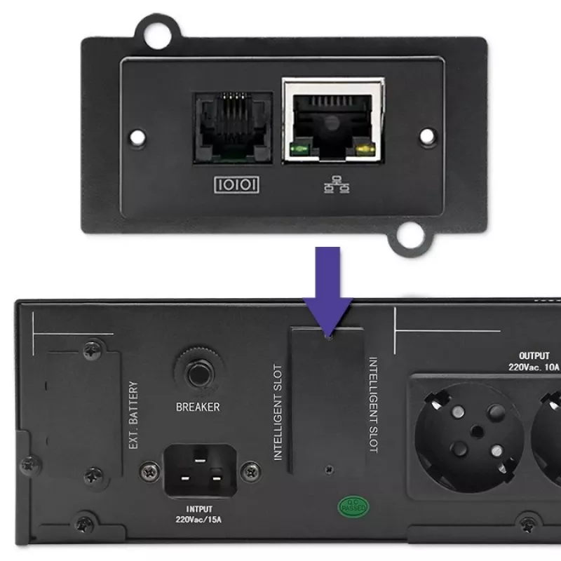 UPS QOLTEC 53946 Line Interactive 2 kVA katkematu toiteallikas