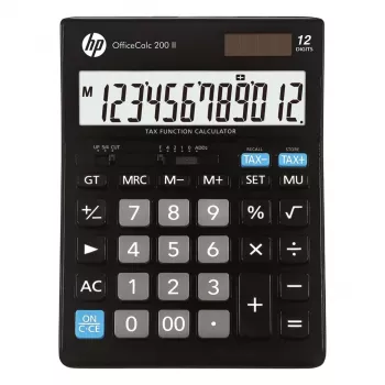 Kalkulaator HP OC 200 II, 12-kohaline ekraan, must