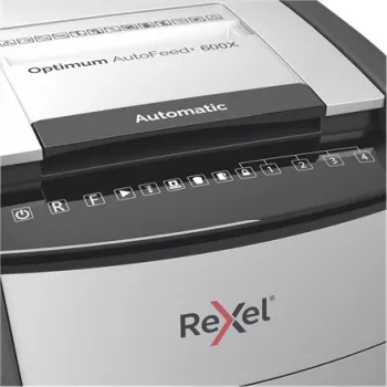 Rexel Optimum AutoFeed+ 600X automaatne ristlõikepurustaja P4