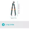 Gardena käärlõikurid TeleCut Pro S hall/türkiissinine 52 cm – 67 cm (12040-88)