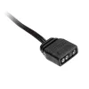 XSPC ARGB LED-pistik G1/4 5V 3-pin, must/kroom