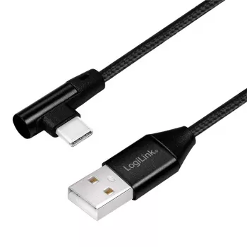 LogiLink CU0137 USB-kaabel USB 2.0 0,3 m USB A - USB C Must