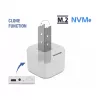 SSD-korpus DeLOCK 63331 valge M.2