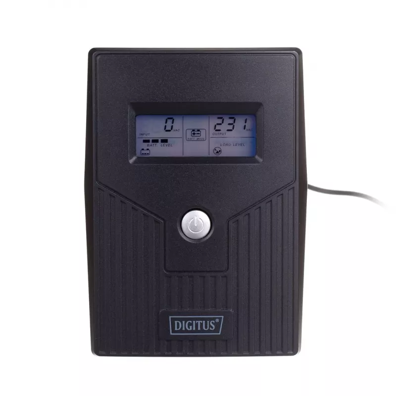 Katkematu toiteallikas DIGITUS DN-170063-LCD-B 0,6 kVA (360 W) LCD-ekraaniga