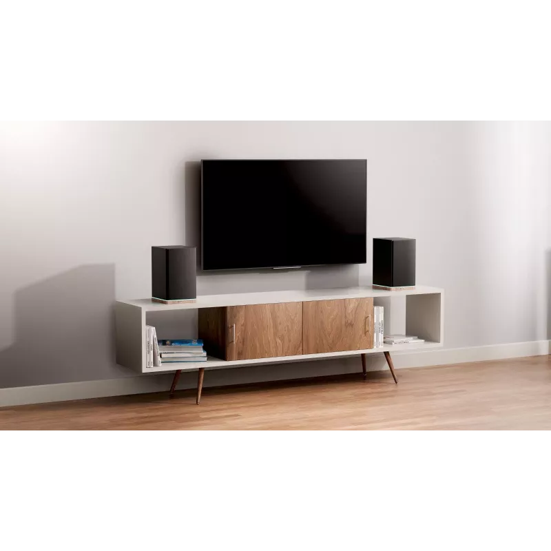 Riiulikõlarid Teac BS-60BK LED Must — Bluetooth, 2×90W, RCA, USB, optiline, bassirefleks, kaugjuhtimispult