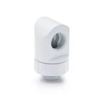 90° Rotary Fitting BitsPower Artemis — arctic Valge (BPM-AT90R-WH)