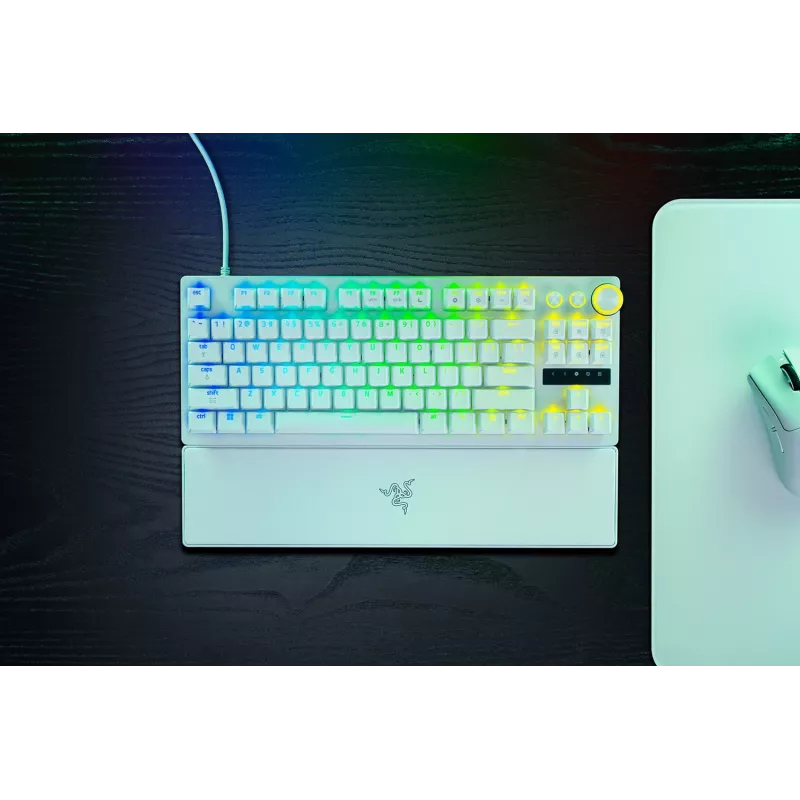 Razer Huntsman V3 Pro Tenkeyless 8KHz | Mänguklaviatuur | Juhtmega | US | Valge | Razer Analog Optical Switch Gen-2