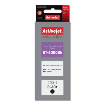 Activejet AB-6000Bk tindipudel (asendus Brother BT-6000BK-le; Supreme; 100 ml; must)