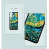 Kaitseümbris iKins Samsung Galaxy S21+ jaoks — täheöö must