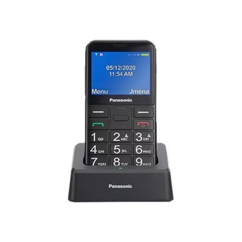 Vanematele mõeldud mobiiltelefon KX-TU155 must