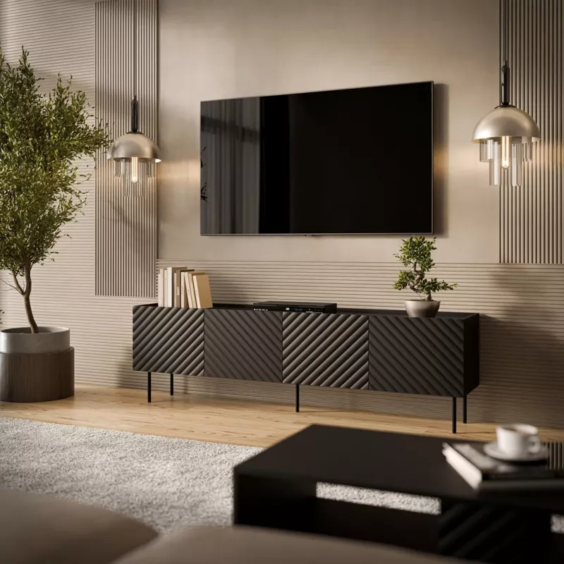 Cama LUCCA 4D TV-kapp 200x40x59 must
