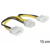 Sisemine toitekaabel DeLOCK 83410 0,15 m EPS 8-kontaktiline Molex 3-kontaktiline