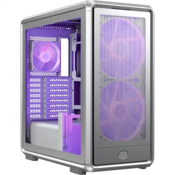 PC Midi Tower Cooler Master MasterFrame 600 Mesh Silver — toetab ATX/EATX, ees 2×200mm, 2.5-tollised/3.5-tollised kettad