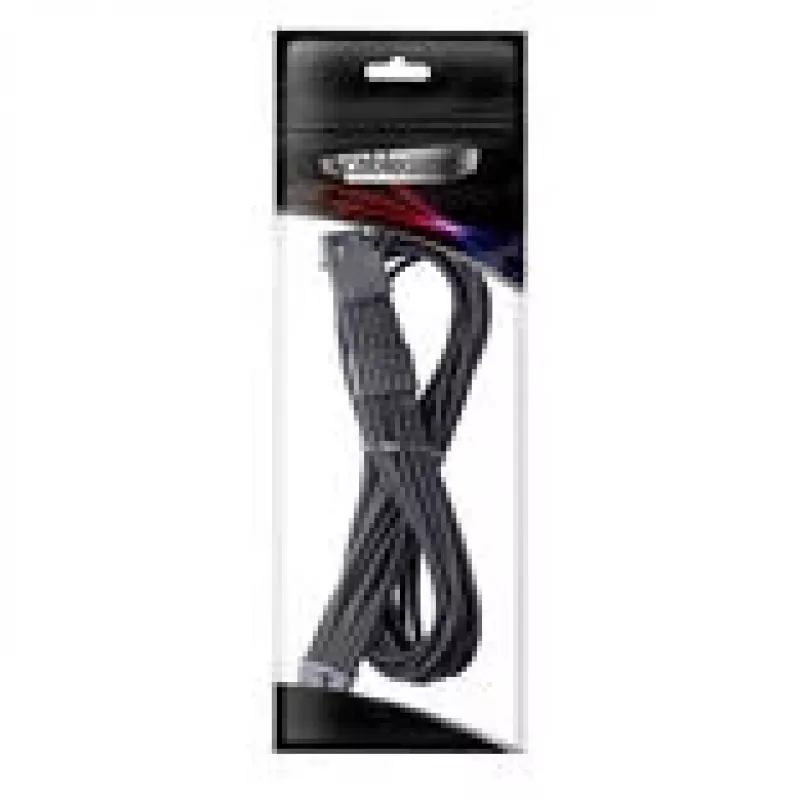 CableMod Universal Pro ModMesh 16-Pin to 16-Pin kaabel, Sleeved, StealthSense - must, 60 cm