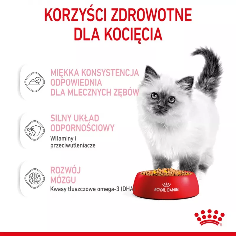 Märg kassitoit Royal Canin Kitten Gravy 85 g — linnuliha, 78% niiskust, 12% valku