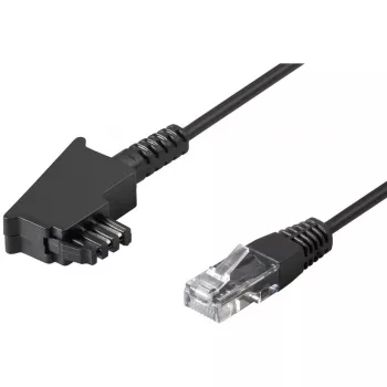 Wentronic Goobay - Telefonikaabel - TAE-F (M) - RJ-45 (M) - 10m - Must (51235)