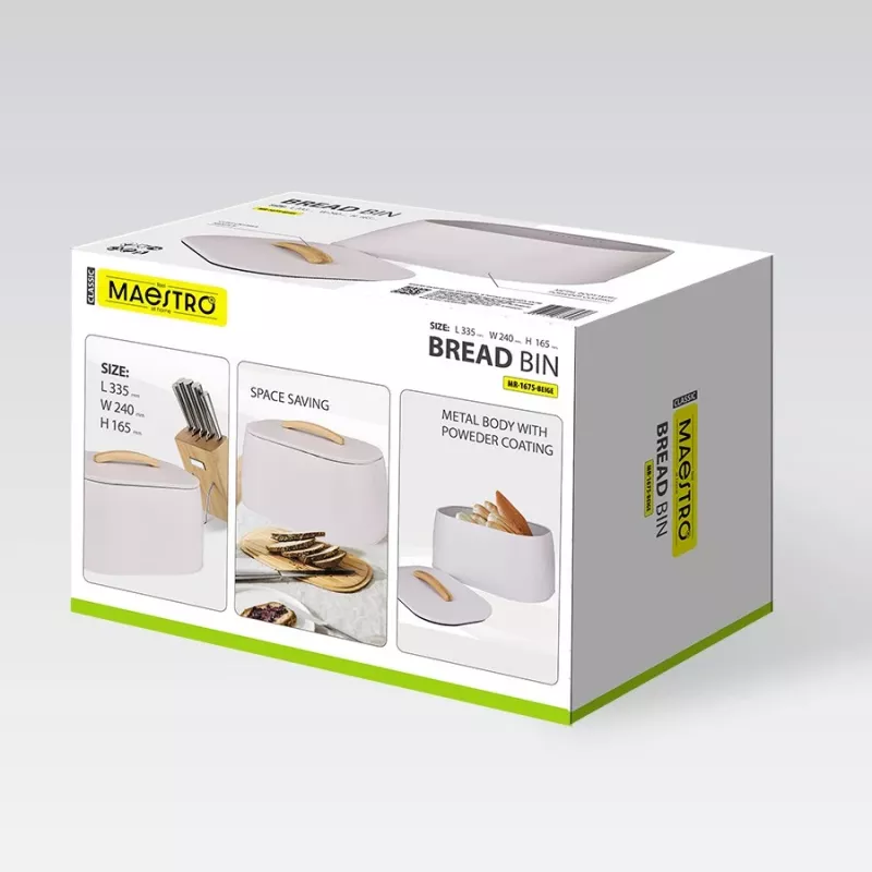 Leivakarp Maestro MR-1675-BEIGE beež leiva hoiustamiskonteiner