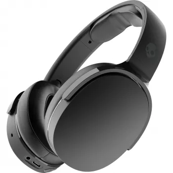 Peaklappkõrvaklapid Skullcandy Hesh Evo — juhtmega ja Bluetooth 5.0, 36 h aku, USB-C, 3,5 mm, kokkupandavad, mürasummutavad, must