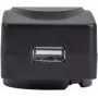 Manhattan võrgutoitel USB-A mobiilseadme laadija Ühendkuningriigi/EL/USA adapteritega, nutitelefoni laadija, vahetatav võrguadapter, kolmeaastane garantii, must