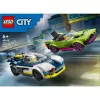 LEGO City mängukomplekt 60415 Politseiauto ja muskelauto tagaajamine — 213 tükki, 2 minifiguuri, vanusele 6+