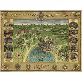 Pusle Ravensburger Hogwarts Map 1500 tükki – Ravensburger 1500 tk