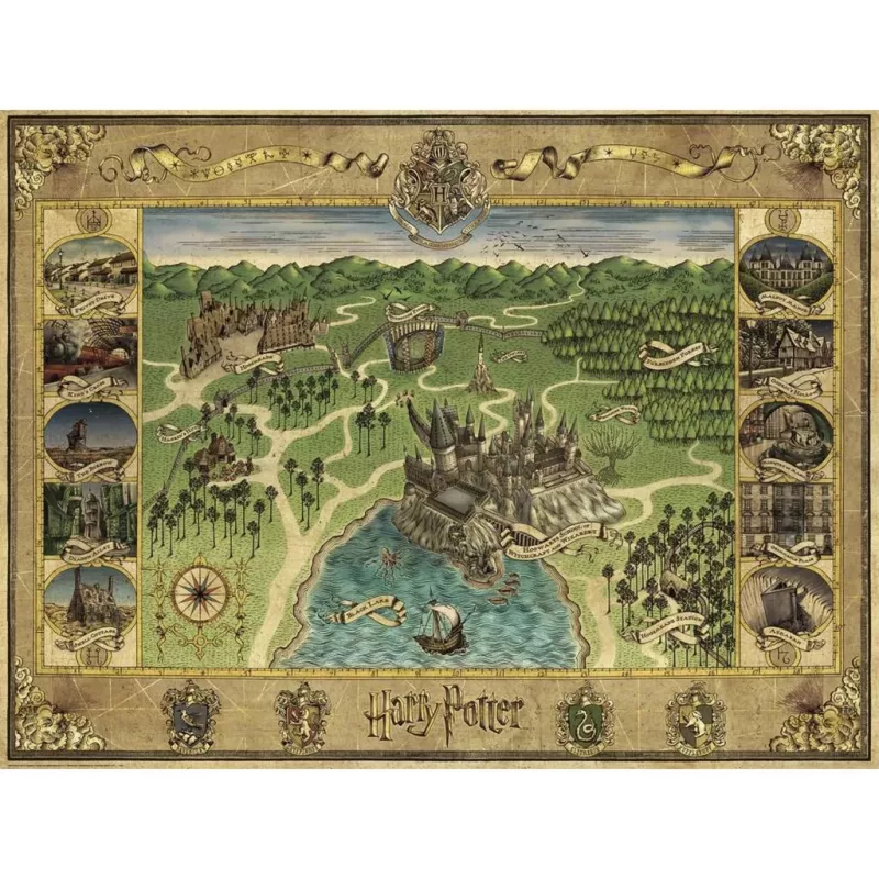 Pusle Ravensburger Hogwarts Map 1500 tükki – Ravensburger 1500 tk
