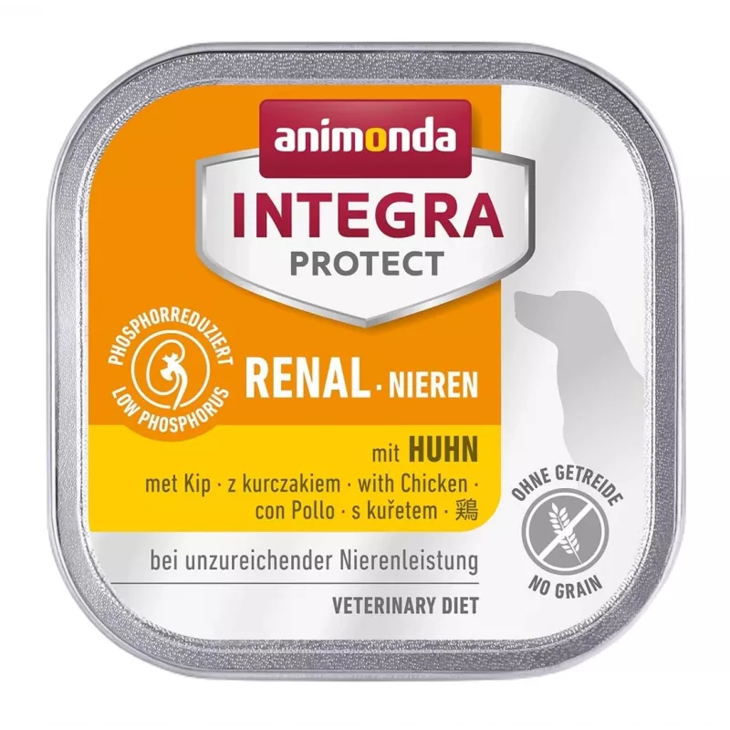 Märg koeratoit animonda Integra Protect Nieren kana 150 g — täiskasvanud koertele, neerutoetus, teravilja- ja gluteenivaba