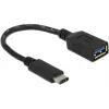 Delock USB-adapter - USB Type A (naissoost) kuni 24-kontaktiline USB-C (meessoost)