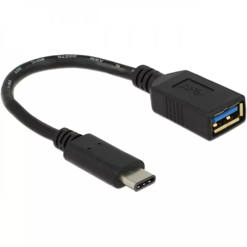 Delock USB-adapter - USB Type A (naissoost) kuni 24-kontaktiline USB-C (meessoost)
