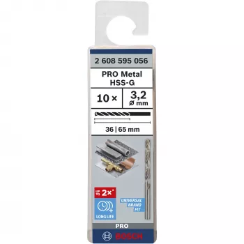 HSS-keerdtrelliterad Bosch 2608595056 HSS-lihvitud 5-10mm