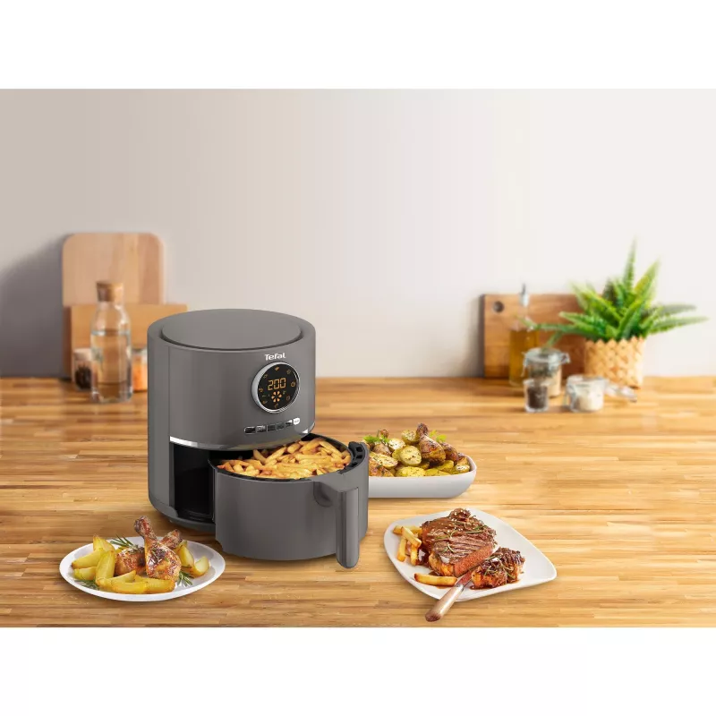 Tefal Ultra Fry Digital EY111B üheosaline 4,2 L 1400 W kuumaõhufritüür hall