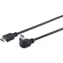 HDMI kaabel ShiverPeaks 2,0 m nurkpistikuga, mudel 22221426