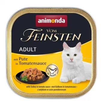 Märg kassitoit Animonda Vom Feinsten Kalkun tomatikastmes, 100 g alus, teraviljavaba, täiskasvanud